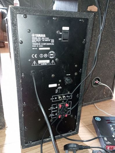 Pioneer amp, Yamaha sub woofer, Pioneer speakers