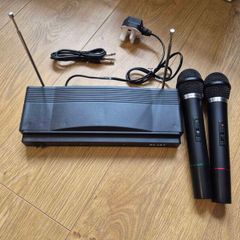 Karaoke Set With 2 Pcs Wireless Microphone Station Player Music Party