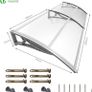 Front Door Canopy Outdoor Awning, Rain Shelter for Back Door, Porch, Patio, Window, 200 x 80 cm Image 4