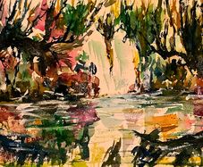 waterfall moments watercolour