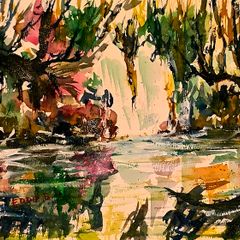 waterfall moments watercolour