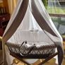 Clair de Lune Quality Moses Basket, Stand, Drape plus Brand New Sheets and Mattress. Newborn. Baby Essentials. Image 5