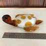 Glass Turtle Amber/ White ornament Image 2