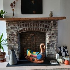 Collectible exotic wood rocking swan