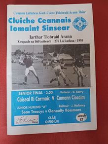 1995 Hurling Programme,signed by S.O Riain