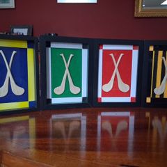 Handmade framed hurls