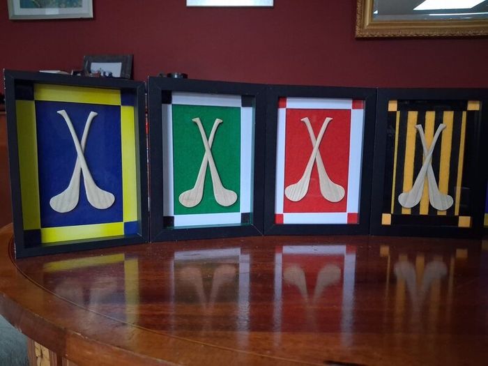 Handmade framed hurls