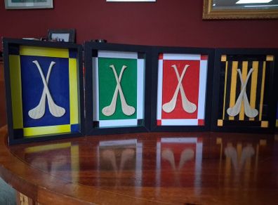 Handmade framed hurls
