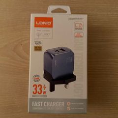 LDNIO 33w Fast Charger USB C, USB A & Lightning Port (New)