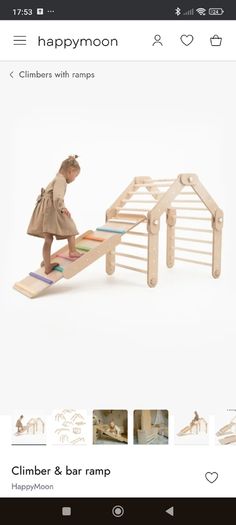 XL Happy moon pikler Climber and slides