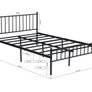 Bed Frame- Black Metal Image 5