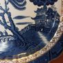 Fabulous & Collectable Booths Real Old Willow 8.5" Salad Plate in the Mid Blue, Sepia & Gilt Version Image 5