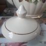 Vintage Sadler England Dark Red and White Roses Teapot Image 6