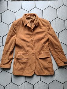 Steilmann Germany Jacket Blazer Cashmere Wool brown Size 10