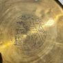 Vintage Egypt Brass Wall Plate - Sphinx & Pyramids - Etched Souvenir Image 3