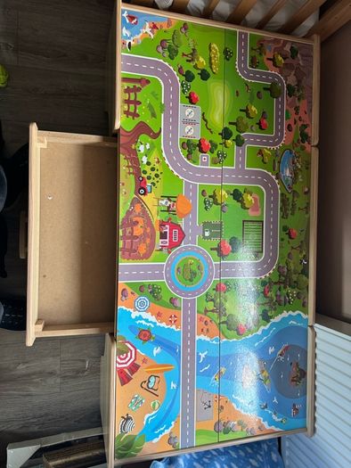 Wooden train table