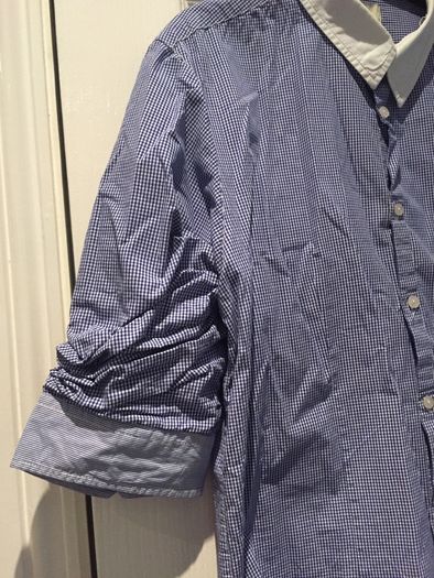 Scotch & Soda Blue Check Shirt with white collar