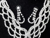 Bridal Neck piece and matching Earrings ( DEBS )