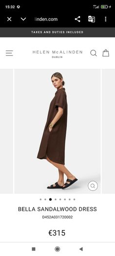 Irish designer linen dress