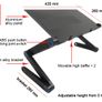Cooling Fan Laptop desk Notebook Holder tv bed PC Lapdesk Table Stand With Mouse Pad Image 5