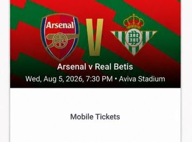 Arsenal v Real Betis