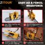 BRAND NEW Easy Portable Chainsaw Sharpener With 3PCS Grinder Stones Aluminium Chainsaw Sharpening Jig Chain Saw Drill Sharpen Tool Image 7