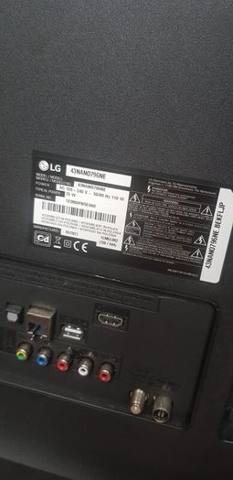 Lg 43 Inch Tv For Repair Or Parts