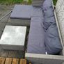 Garden sofa and side table Image 4