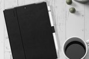 Incipio Sureview - Flip cover for tablet - polyurethane, polycarbonate - jet black - for Apple 10.2-inch iPad (7th generation, 8th generation)