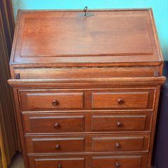 Oak Edwardian Bureau Chest/ Study Desk