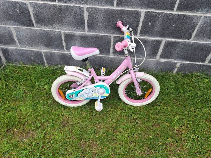 Girls 14 inch bike unicorn
