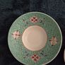 Vintage 4-Piece Chinese Jingdezhen Turquoise Gaiwan Tea Set, Plate & Spoon (1950s/70s) Image 2