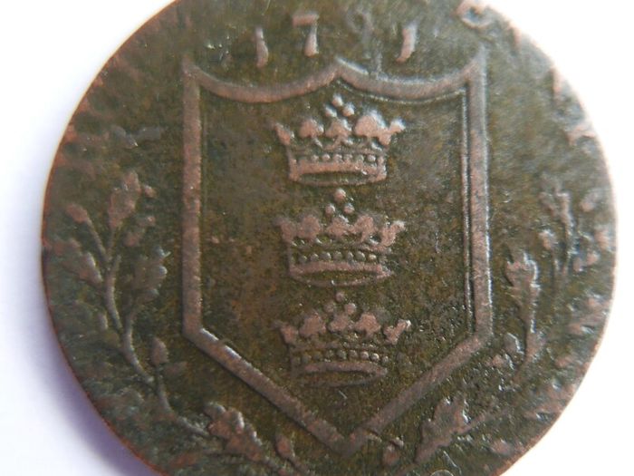 1791 Yorkshire Hull 1/2p,  King George III England