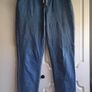 Elastic Waist Ankle Jeans with cuff. Image 2
