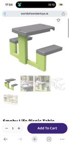 Smoby play house picnic table
