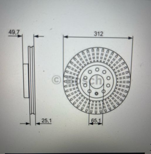 Bosch Brake Discs (Pair) - VW, Audi, Skoda, SEAT
