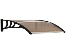 NEW SALE | Curved Window Door Canopy Aluminium Rigid Plastic Polycarbonate Fixed Outdoor Awning Modern Design UV Water Rain Resist