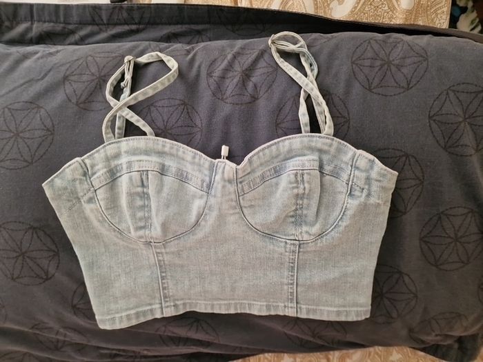 women denim top