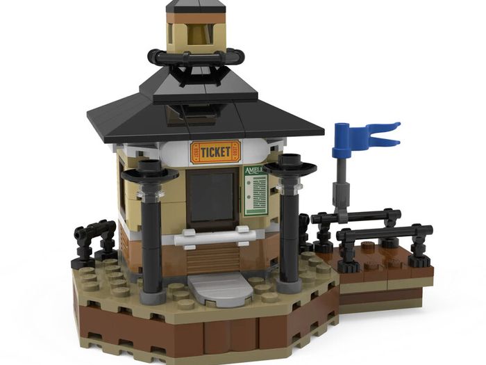 Lego 21356 River Steamboat & 5009157 Amelia Ticket Booth