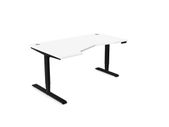 Leap Electric Height Adjustable desk Radial top 1600x1000
