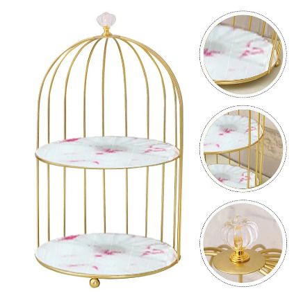 BRAND NEW Iron Art Nordic Style Bird Cage Rack Storage Holder