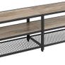 _TV Cabinet, TV Table, Lowboard for TVs up to 70 Inches, TV Cabinet with Shelves, Steel Frame, TV Shelf for Living Room, Bedroom, Gray-Black Image 4