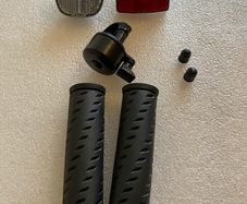 QUALITY 100% Brand-New Bicycle mountain bike flick bell, front back reflector, valve caps and handle grips
