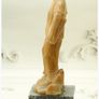 Vintage Chinese Soapstone Figure Cultural Revolution Woman Worker Handcarved Image 2