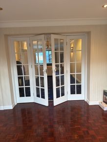 Folding internal doors