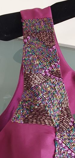 PIED A TERRE magenta embellished Sz 10