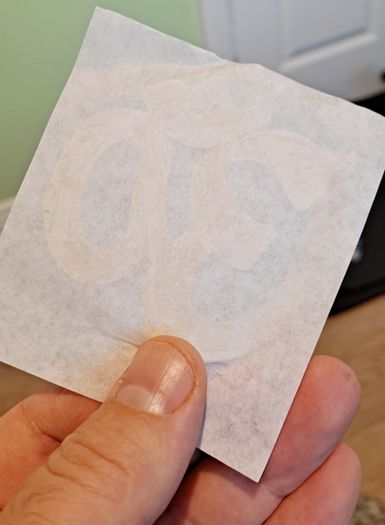 Beautiful OM symbol self adhesive sticker Ohm Aum