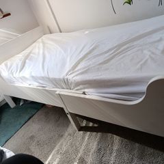 IKEA extendable children's bed with with sprung mattress
