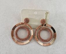 Accessorize Earrings Brown/Gold