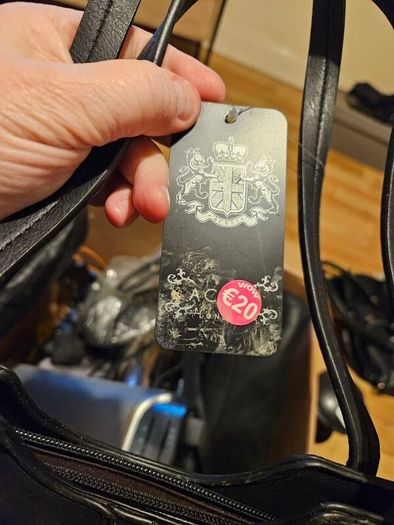 3 Large Black Handbags